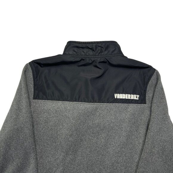 Colosseum Men's Gray Vanderbilt Commodores 1/4 Button Fleece Pullover - Picture 6 of 9